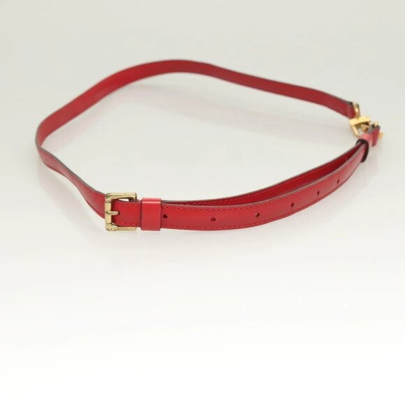 LOUIS VUITTON Epi Adjustable Shoulder Strap 36.6""-43.3"" Red LV Auth 115298 - Picture 4 of 7